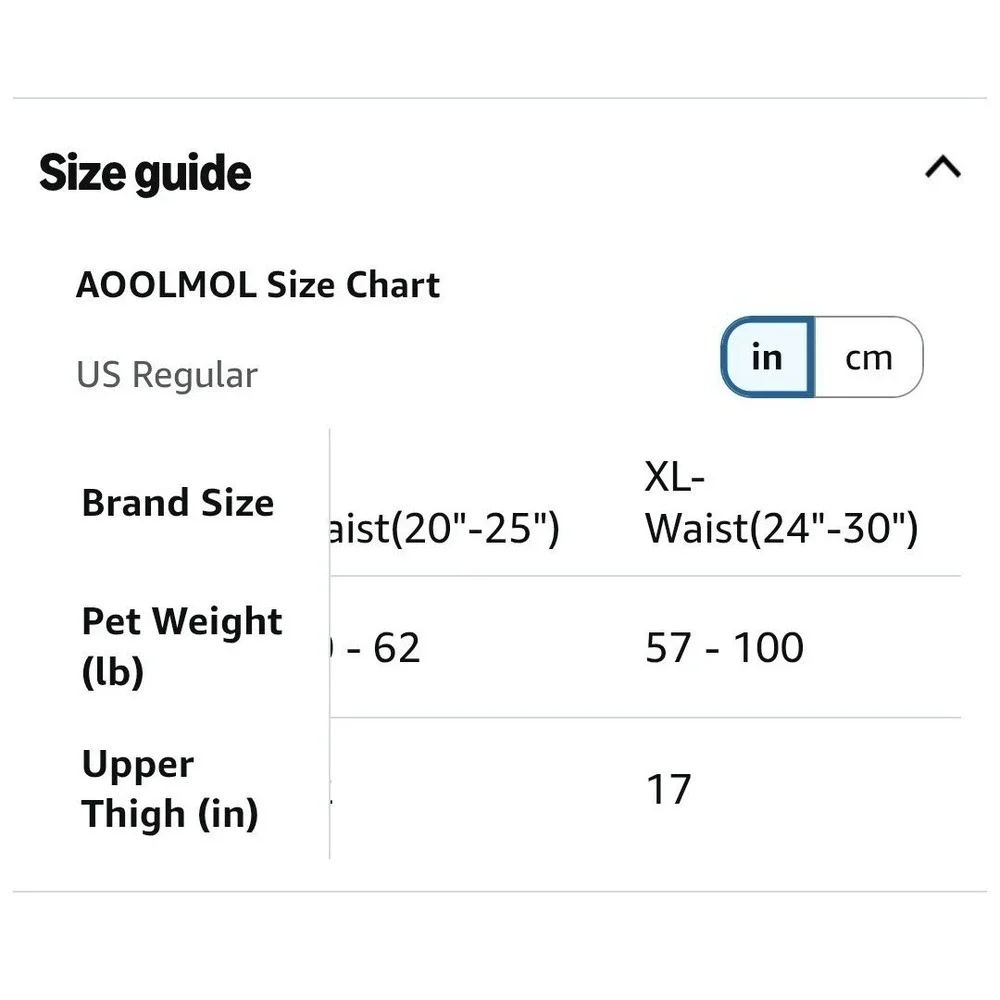 AOOLMOL Dog Lift Harness XL Rear Support Sling for Injured Elderly Dogs Gray